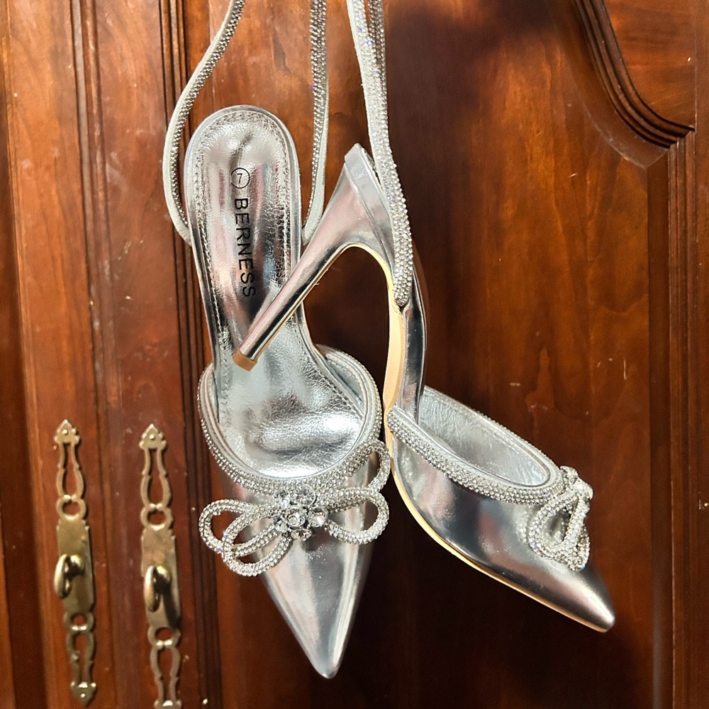 Silver Women's Heels